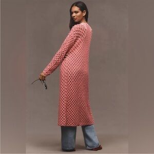 Anthroplogie Maeve Long Front-Tie Popcorn Cardigan